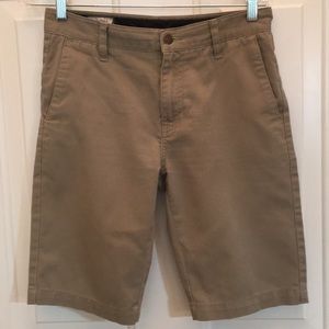 KB khaki flat front shorts